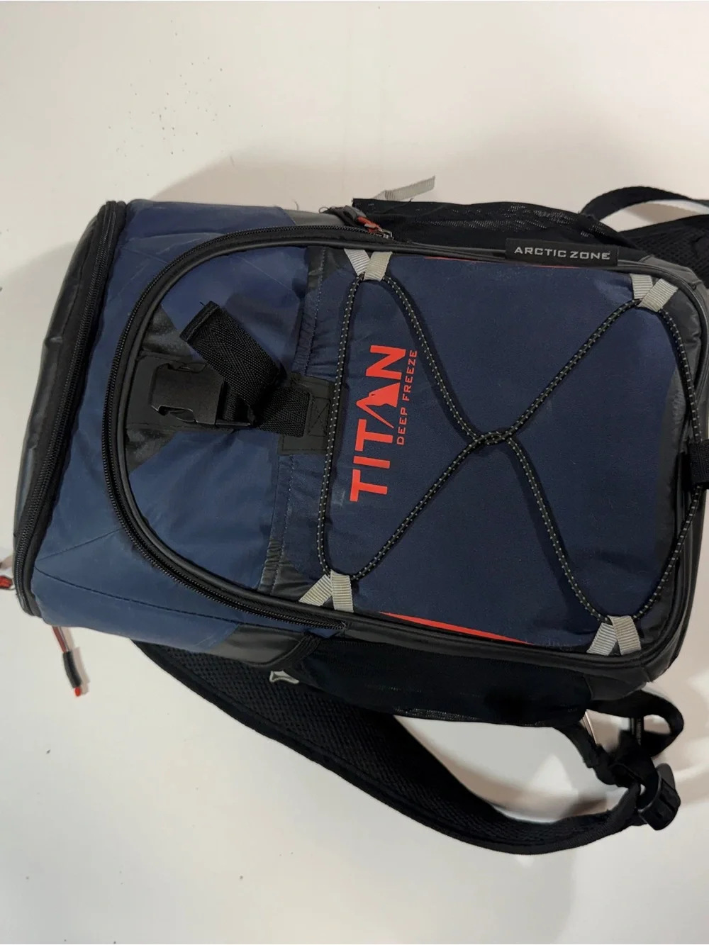 Titan Deep Freeze Navy Blue Insulated Backpack Cooler by Arctic Zone